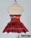 Noucome Cosplay Chocolat Red Dress Costume Satin Ver