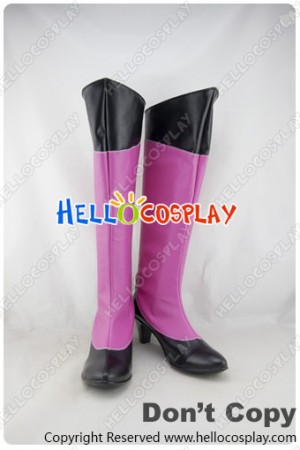 Macross Frontier Cosplay Sheryl Nome Purple Black Long Boots