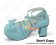 Blue Bow Thin Straps Chunky Sweet Lolita Shoes