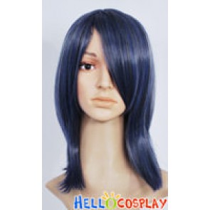 Blue Black Short Cosplay Wig