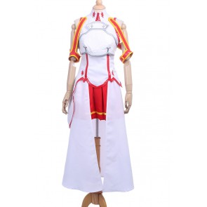 Sword Art Online Cosplay Asuna Yuuki Costume White Dress