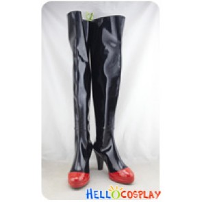 Touhou Project Cosplay Shoes Little Devil Koakuma Black Long Boots