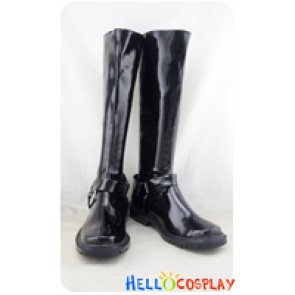 Gintama The Movie Cosplay Shoes Shinpachi Shimura Black Boots