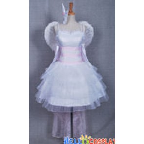 Vocaloid 2 Magnet Rin Kagamine Cosplay White Luxurious Dress