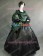 Victorian Lolita Marie Antoinette Brocade Gothic Lolita Dress Green Floral