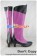 Macross Frontier Cosplay Sheryl Nome Purple Black Long Boots