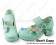 Matt Mint Green Chunky Bow Princess Lolita Shoes Ankle Strap