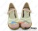 White Pink Heart Shaped Ruffle Low Flat Princess Lolita Shoes