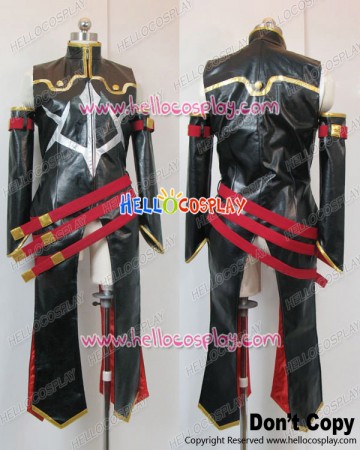 Code Geass Cosplay R2 C.C Floral Leather Uniform Costume