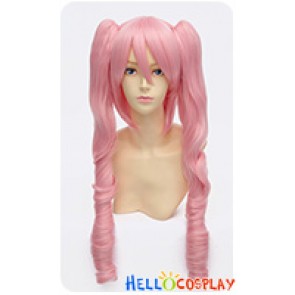 One Piece Cosplay Perona Wig Double Ponytail Long Curly Pink