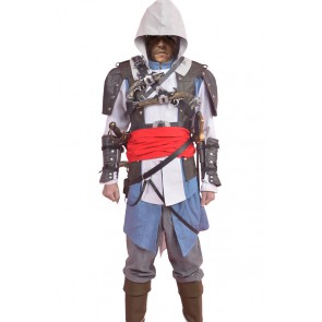 Assassins Creed 4 IV Black Flag Cosplay Edward James Kenway Costume