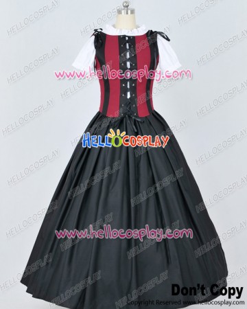 Renaissance Pirate Ribbon Ball Gown Prom Lolita Dress