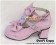 Pink Three Bows Ruffle Chunky Princess Lolita Shoes