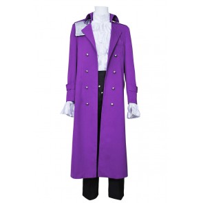 Purple Rain Costume Prince Rogers Nelson Coat Dark Purple