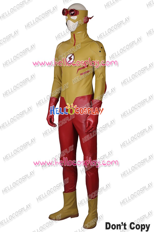 Young Justice Kid Flash Wally West Cosplay Costume