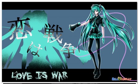 Vocaloid 2 Love Is War Hatsune Miku Cosplay Costume