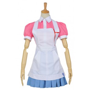 Super Danganronpa Dangan Ronpa 2 Cosplay Mikan Tsumiki Maid Dress Costume