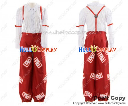 Touhou Project Imperishable Night Cosplay Huziwara No Mokou Costume