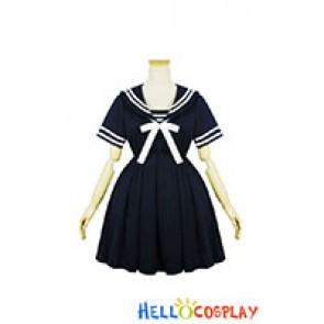 Lolita Cosplay Harajuku Navy Dress Dark Blue