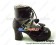 Brown Ruffle Wide Ankle Straps Chunky Sweet Lolita Shoes