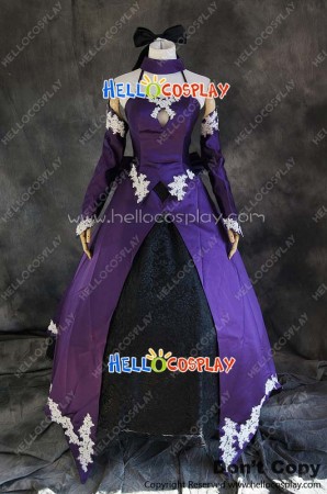 Fate Stay Night Cosplay Saber Lily Dress 2nd Version Costume