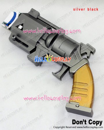 Meitantei Conan Case Closed Cosplay Kaito Kid Launch Poker Gun Silver Black