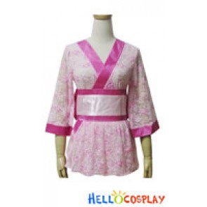 Angel Feather Cosplay Lace Kimono Dress
