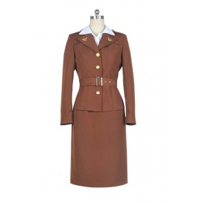 Captain America Peggy Carter Cosplay Costume