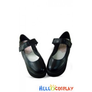 Fashion Black Ankle Strap Platform Classic Lolita Shoes