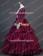 Civil War Victorian Striped Puff Sleeved Tiered Party Gown Period Lolita Dress Costume