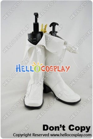 AKB0048 Cosplay Shoes White Boots