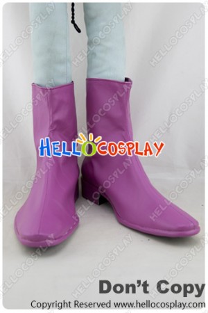 Adventure Time with Finn and Jake Cosplay Purple Short Boots