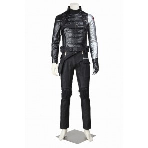 Captain America 2 The Winter Soldier Bucky Barnes Cosplay Costume Uniform