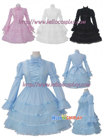 Lolita Costumes Black/Blue/Pink/White