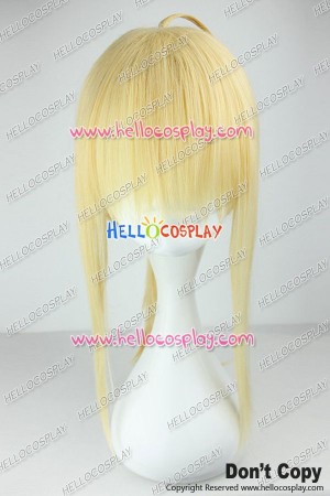 Fate Zero Saber Cosplay Wig Light Golden