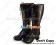 Brown Ruffle Lace Chunky Princess Lolita Boots