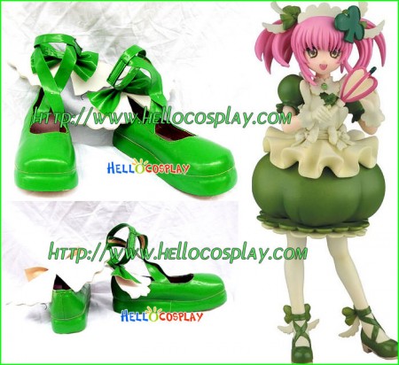 Shugo Chara Cosplay Amu Hinamori Green Shoes