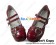 Mirror Wine Red Two Straps Ruffle Chunky Princess Lolita Shoes