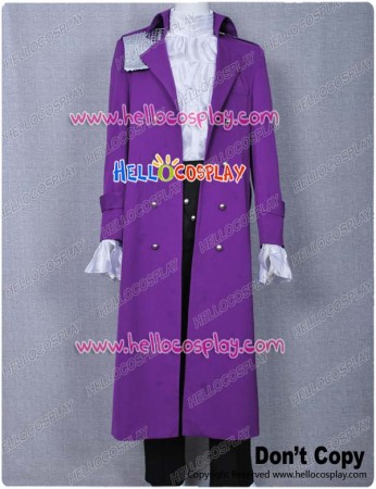Purple Rain Costume Prince Rogers Nelson Coat Dark Purple