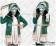 Date A Live Cosplay Yoshino Green Rabbit Jacket Coat Costume