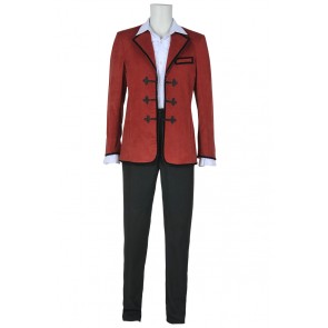 Doctor The 3rd Third Dr Jon Pertwee Jacket Red Cosplay Costume