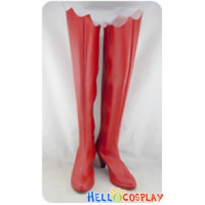 Shugo Chara Cosplay Utau Hoshina Long Red Boots