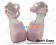 Matt Pink Double Ankle Straps Ruffle Chunky Sweet Lolita Shoes