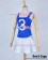 One Piece Cosplay Nami Plain White Blue Dress Costume