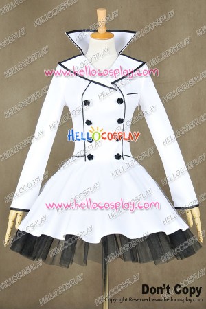 RWBY Season 2 Weiss Schnee White Trailer Cosplay Costume Dress