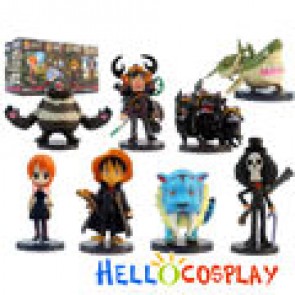 One Piece Cosplay Fingures 8 Sets