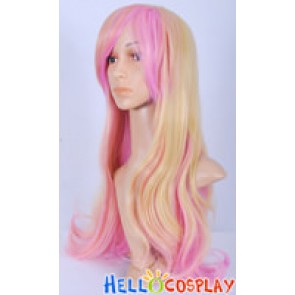 Macross Frontier Sheryl Nome Cosplay Yellow Pink Wig