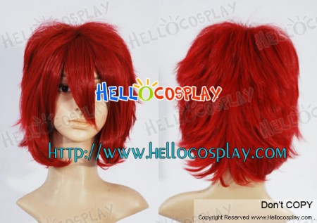 Red Short Cosplay Wig 005