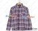 Evangelion 2 You Can Not Advance EVA Cosplay Shinji Ikari Purple Lattice Shirt Costume