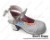 Lolita Shoes White Lace Ankle Strap Scalloped Feminine Sweet Chunky